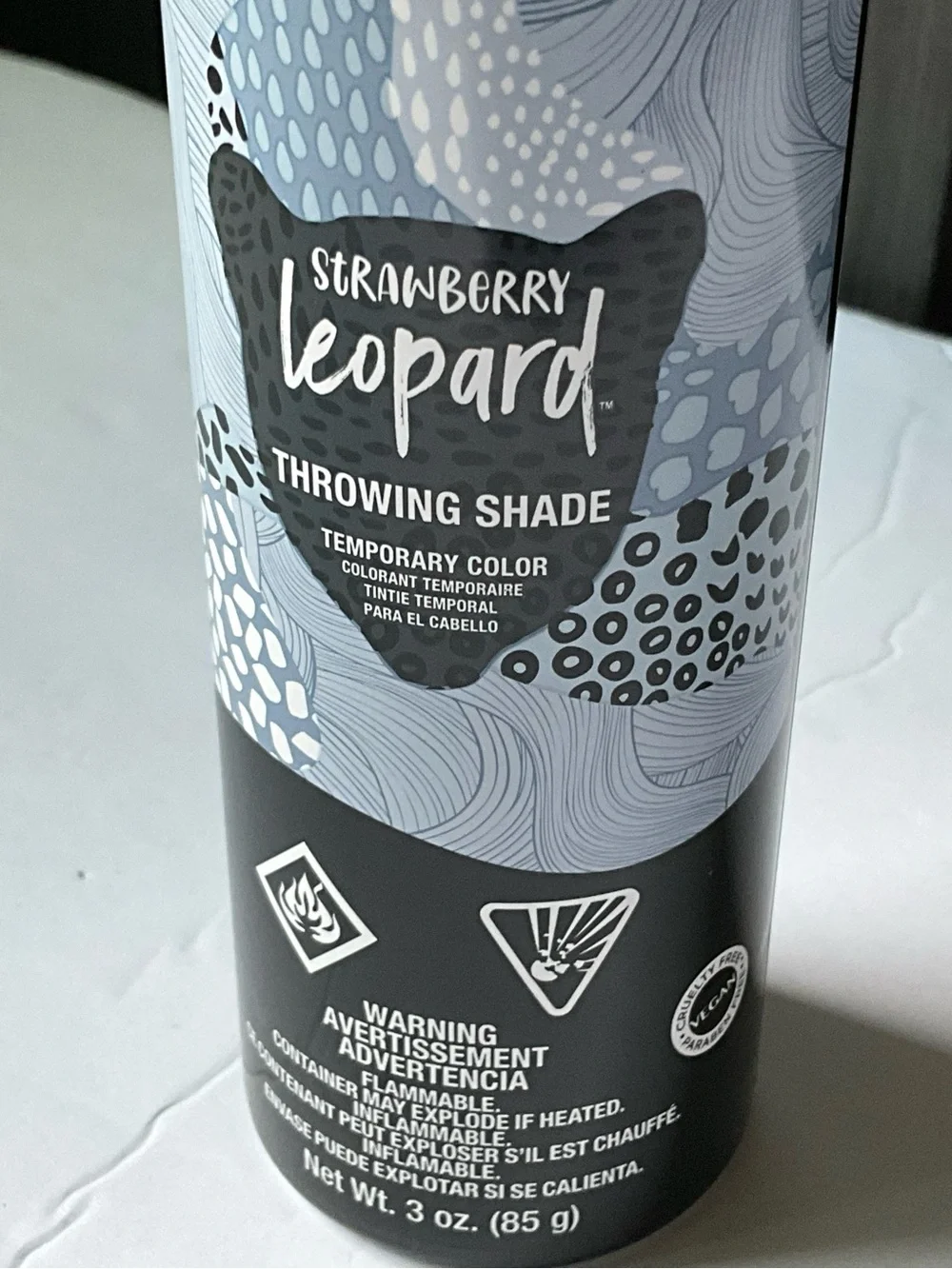 Throwing Shade Temporary Color Spray - Black